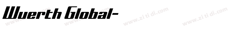 Wuerth Global字体转换